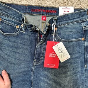 Lucky Brand High Rise Straight Jeans